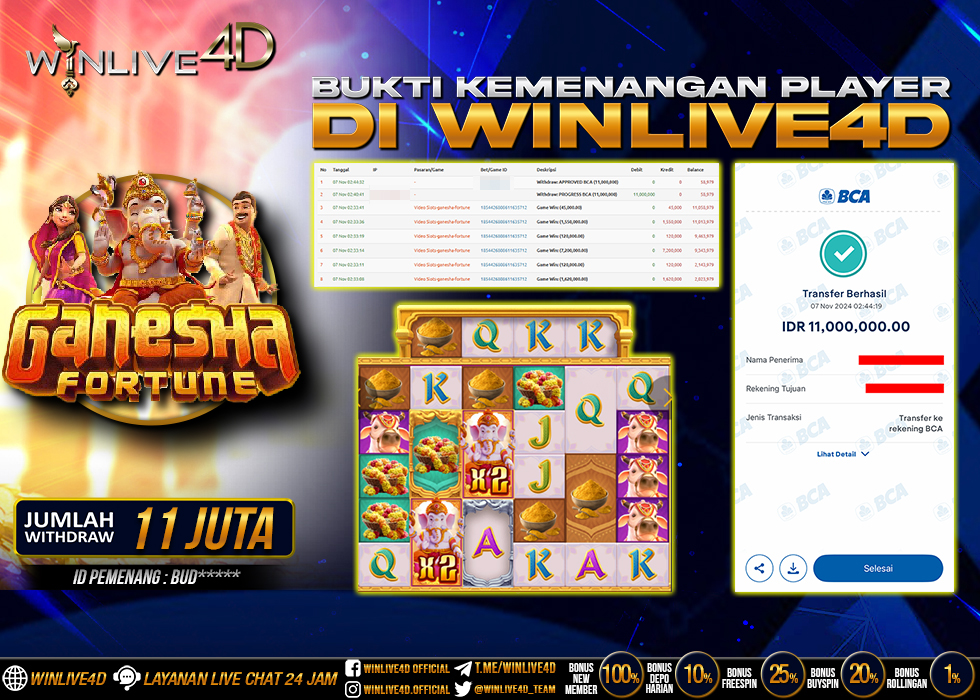 WINLIVE4D JACKPOT SLOT GANESHA FORTUNE