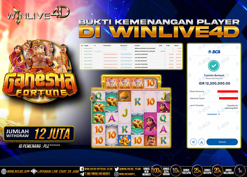 WINLIVE4D JACKPOT SLOT GANESHA FORTUNE