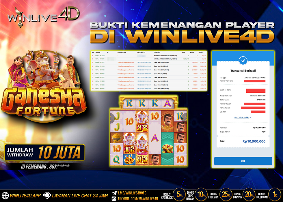 WINLIVE4D JACKPOT SLOT GANESHA FORTUNE