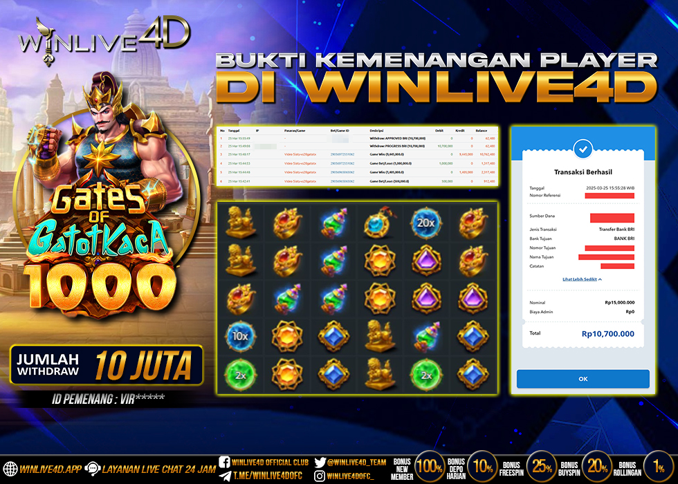 WINLIVE4D JACKPOT SLOT GATES OF GATOTKACA 1000