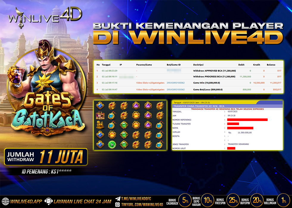 WINLIVE4D JACKPOT SLOT GATES OF GATOTKACA