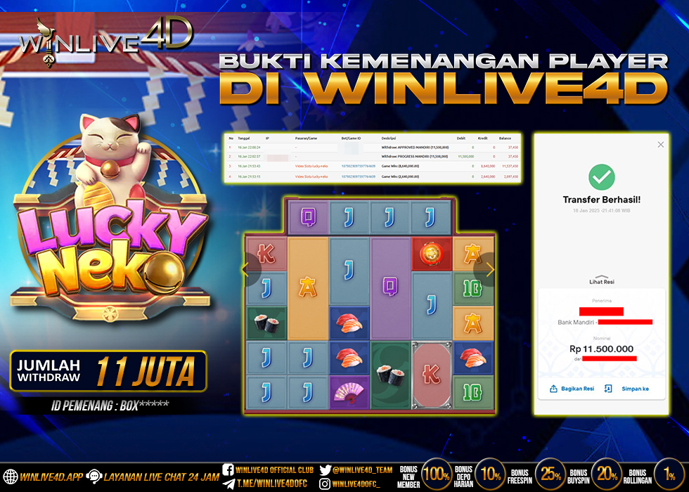 WINLIVE4D JACKPOT SLOT LUCKY NEKO