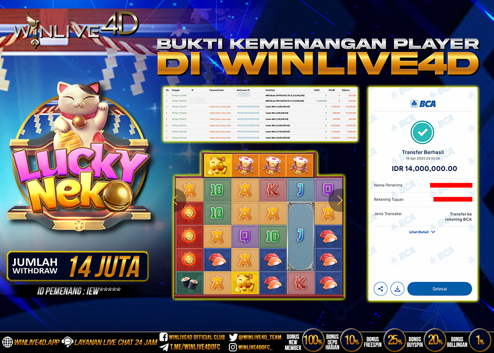 WINLIVE4D JACKPOT SLOT LUCKY NEKO