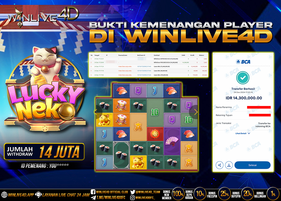 WINLIVE4D JACKPOT SLOT LUCKY NEKO