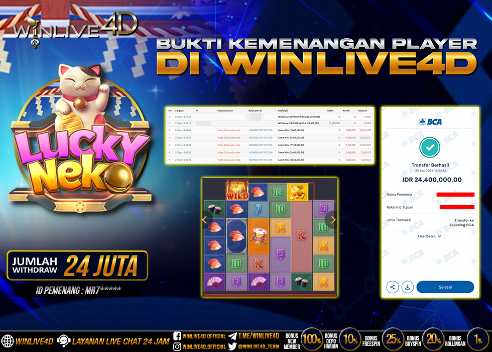 WINLIVE4D JACKPOT SLOT LUCKY NEKO