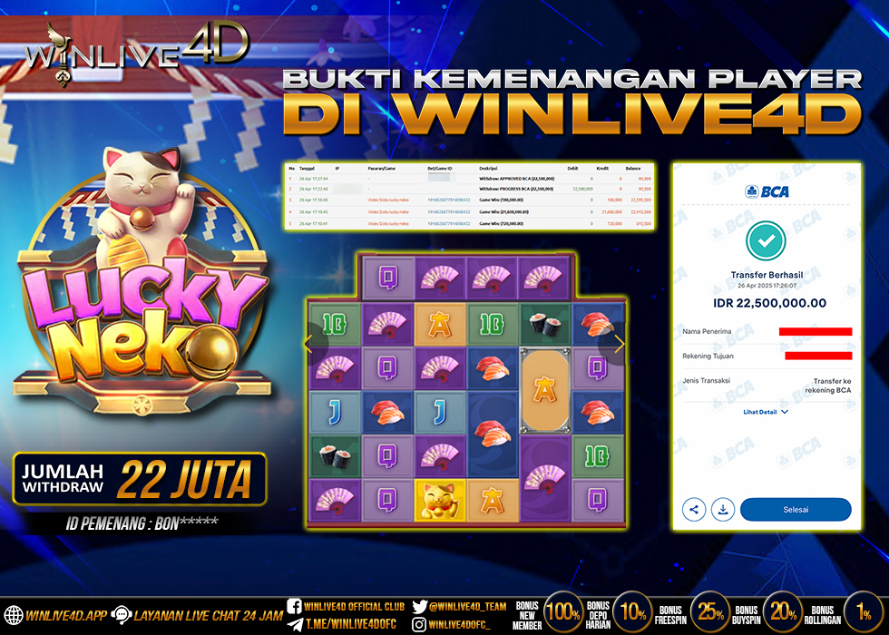 WINLIVE4D JACKPOT SLOT LUCKY NEKO