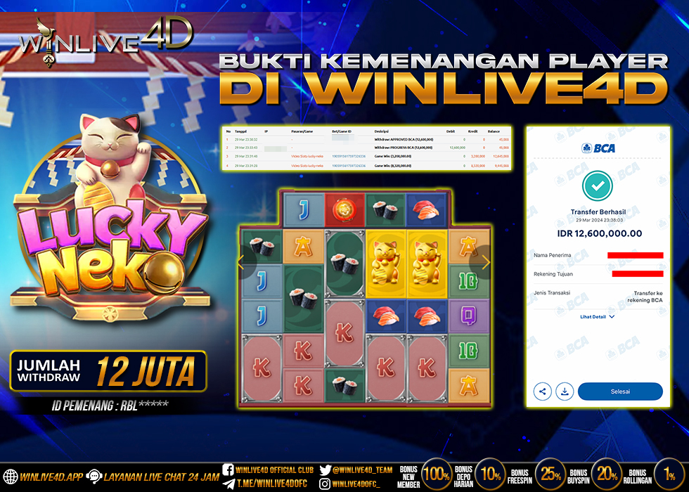 WINLIVE4D JACKPOT SLOT LUCKY NEKO
