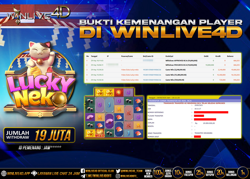 WINLIVE4D JACKPOT SLOT LUCKY NEKO
