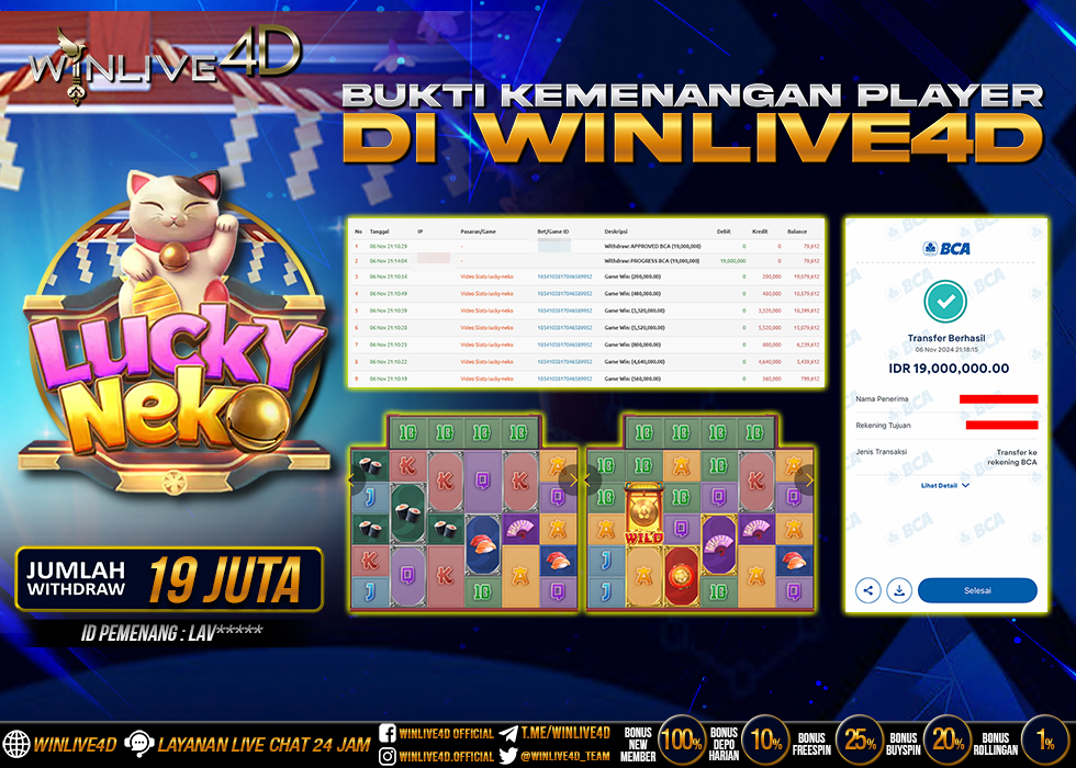 WINLIVE4D JACKPOT SLOT LUCKY NEKO
