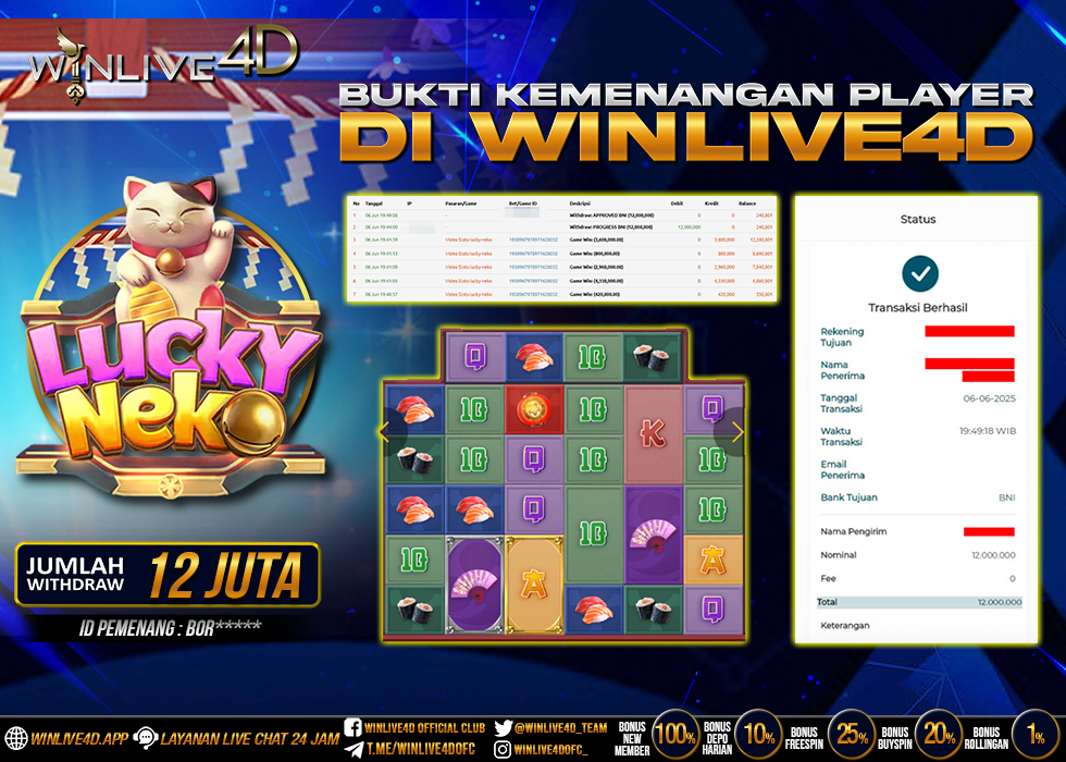 WINLIVE4D JACKPOT SLOT LUCKY NEKO