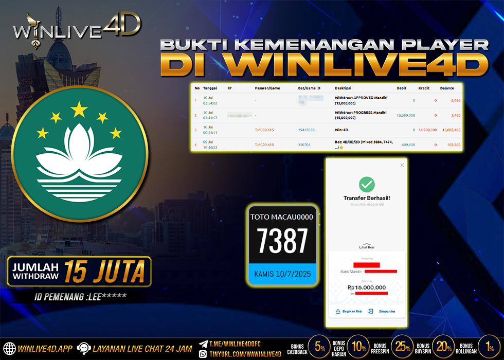 WINLIVE4D JACKPOT TOGEL MACAU0000