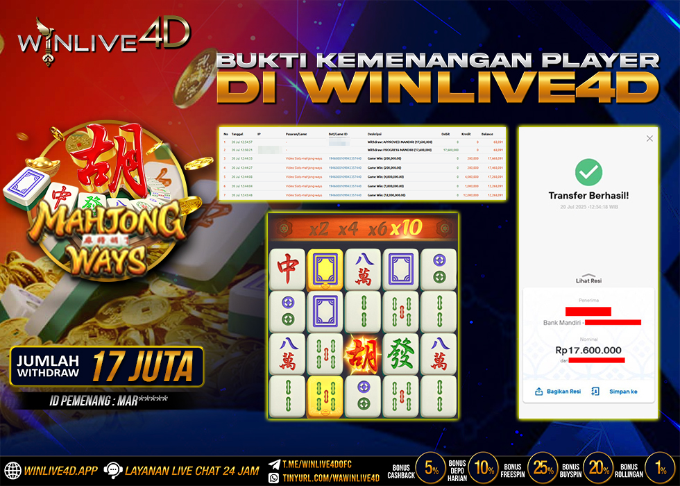 WINLIVE4D JACKPOT SLOT MAHJONG WAYS