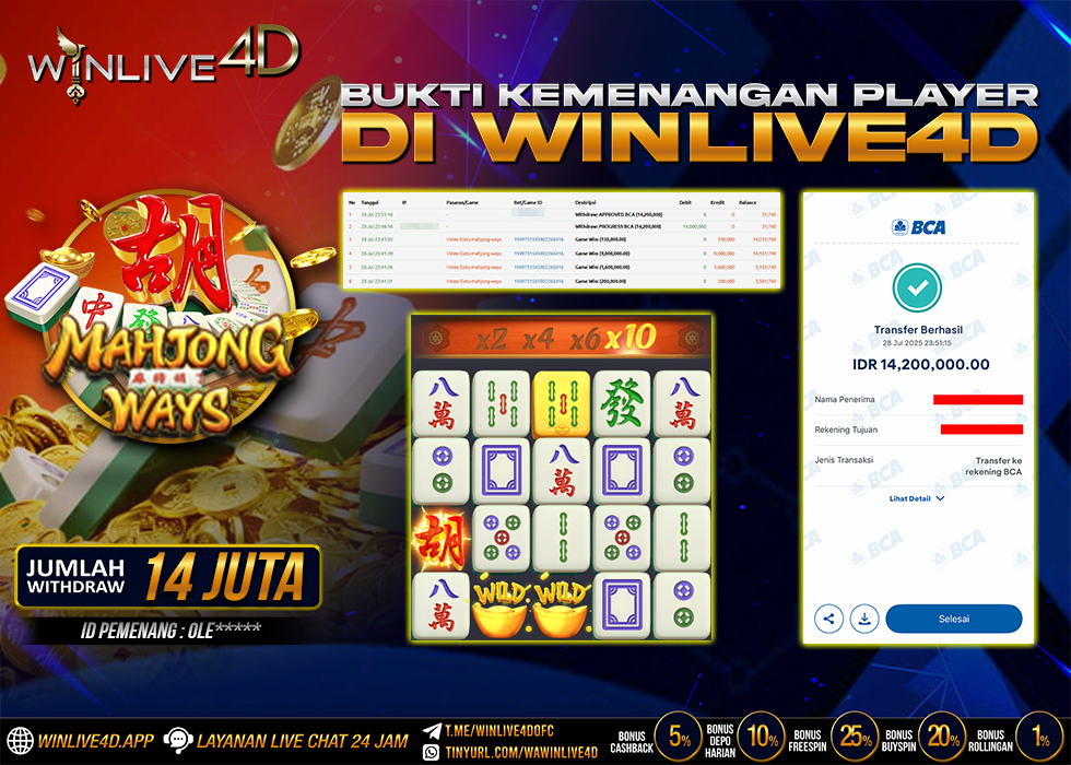 WINLIVE4D JACKPOT SLOT MAHJONG WAYS