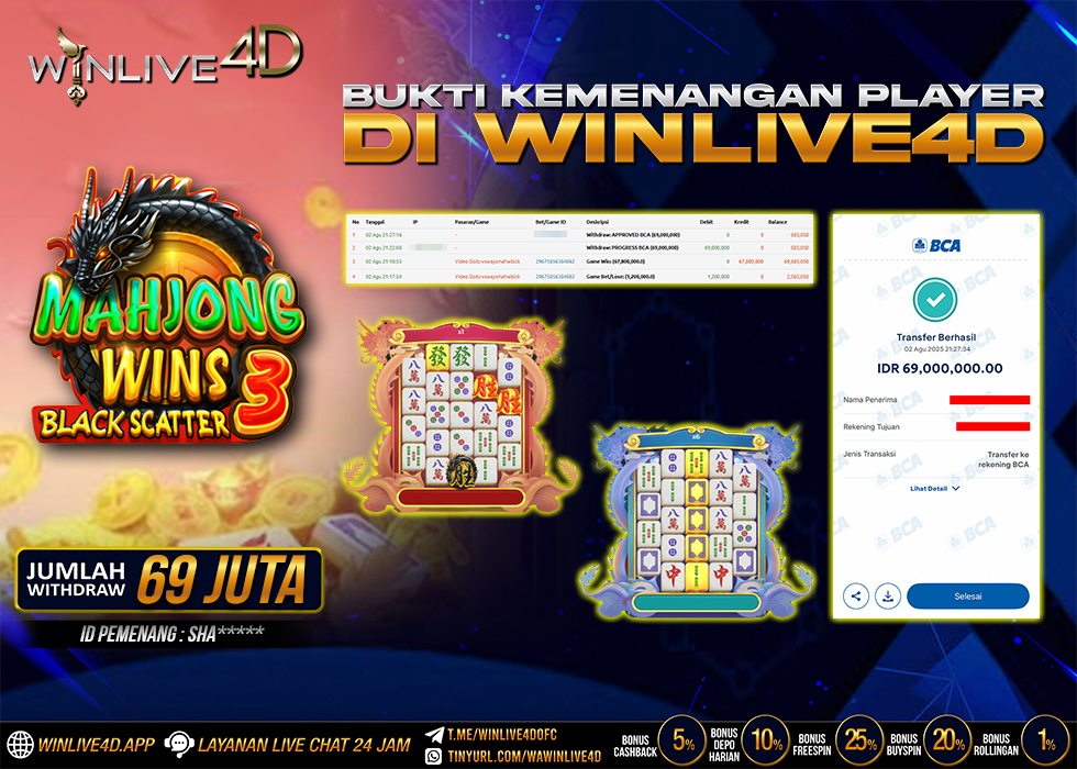 WINLIVE4D SLOT MAHJONG WINS 3
