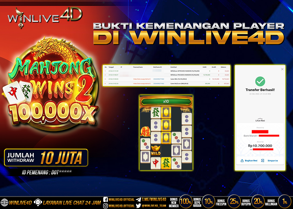 WINLIVE4D JACKPOT SLOT MAHJONG WINS 2