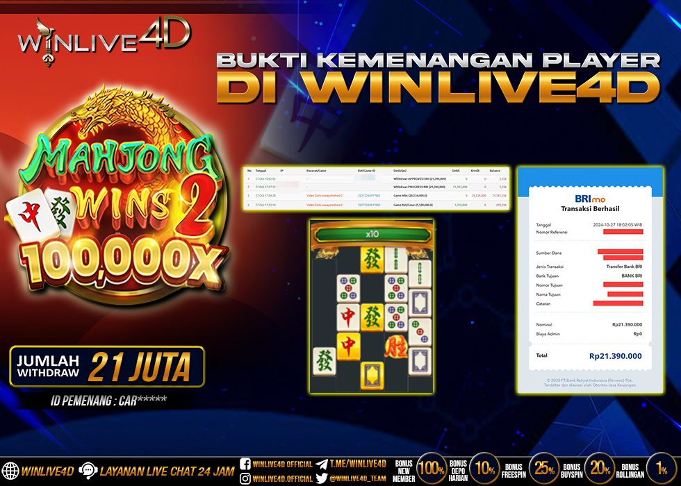 WINLIVE4D JACKPOT SLOT MAHJONG WINS 2