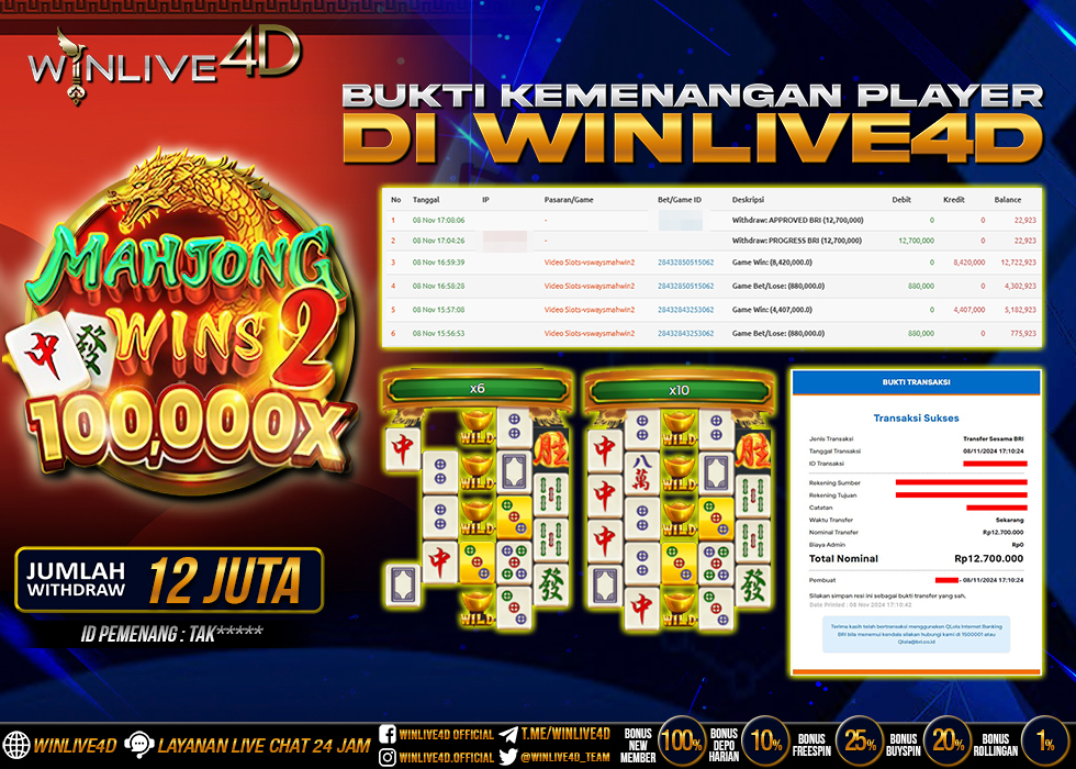 WINLIVE4D SLOT MAHJONG WINS 2
