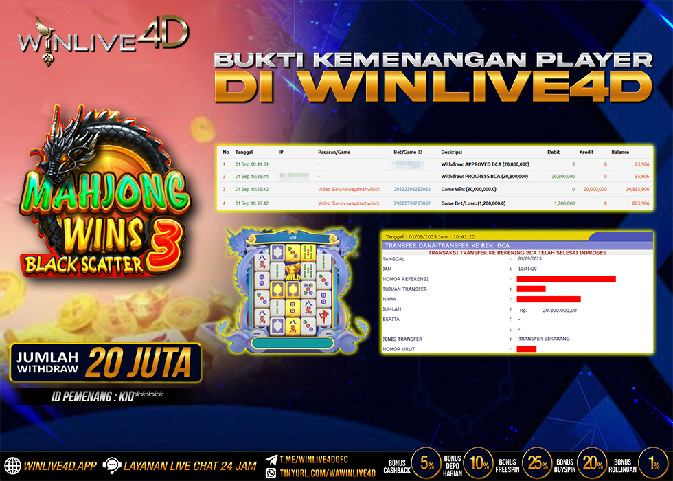 WINLIVE4D JACKPOT SLOT MAHJONG WINS 3