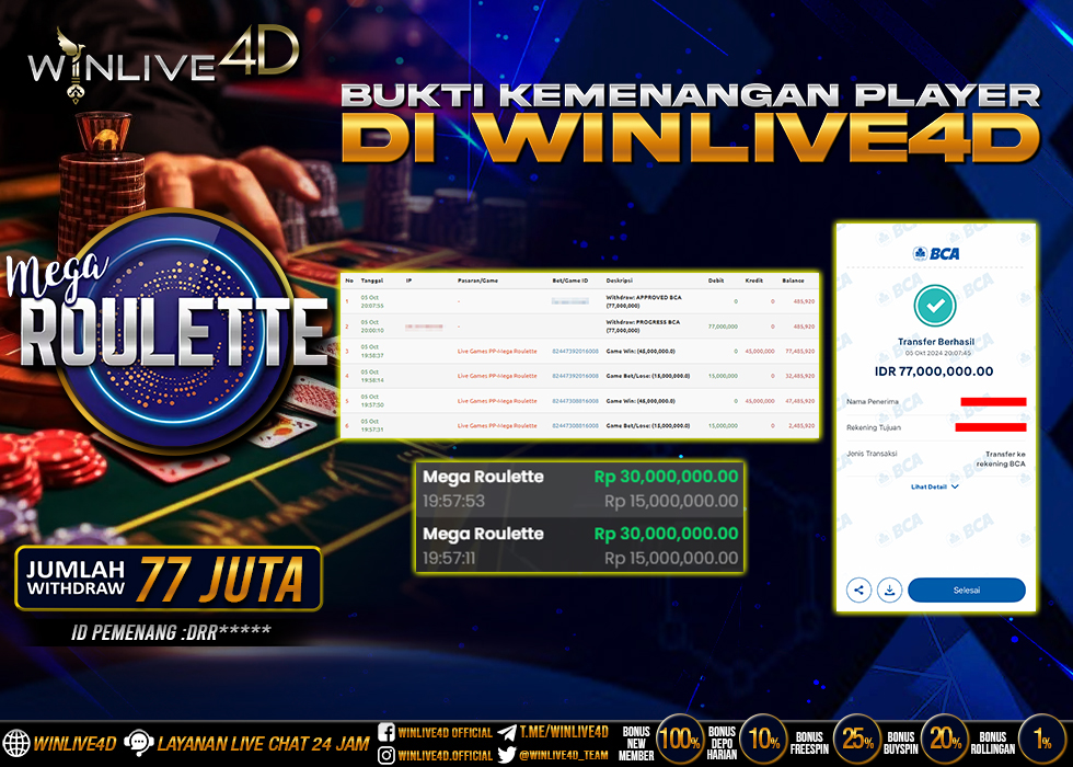 WINLIVE4D JACKPOT LIVE CASINO MEGA ROULETTE