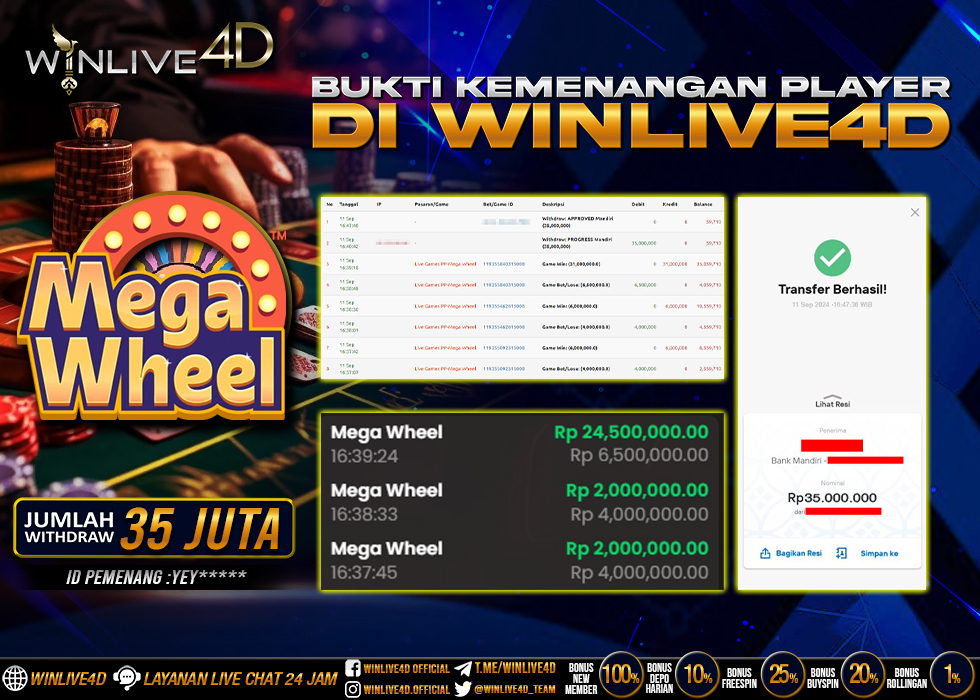 WINLIVE4D LIVE CASINO MEGA WHEEL