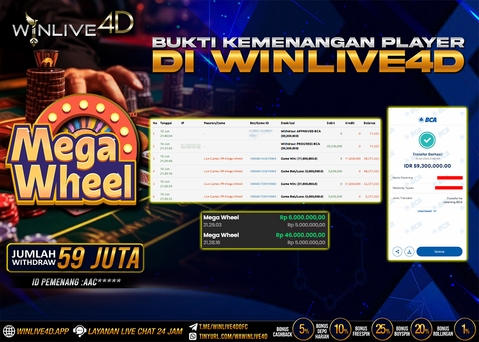 WINLIVE4D LIVE CASINO MEGA WHEEL