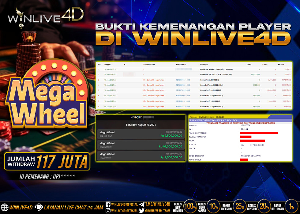 WINLIVE4D LIVE CASINO MEGA WHEEL