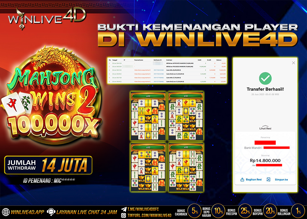 WINLIVE4D SLOT MAHJONG WINS 2