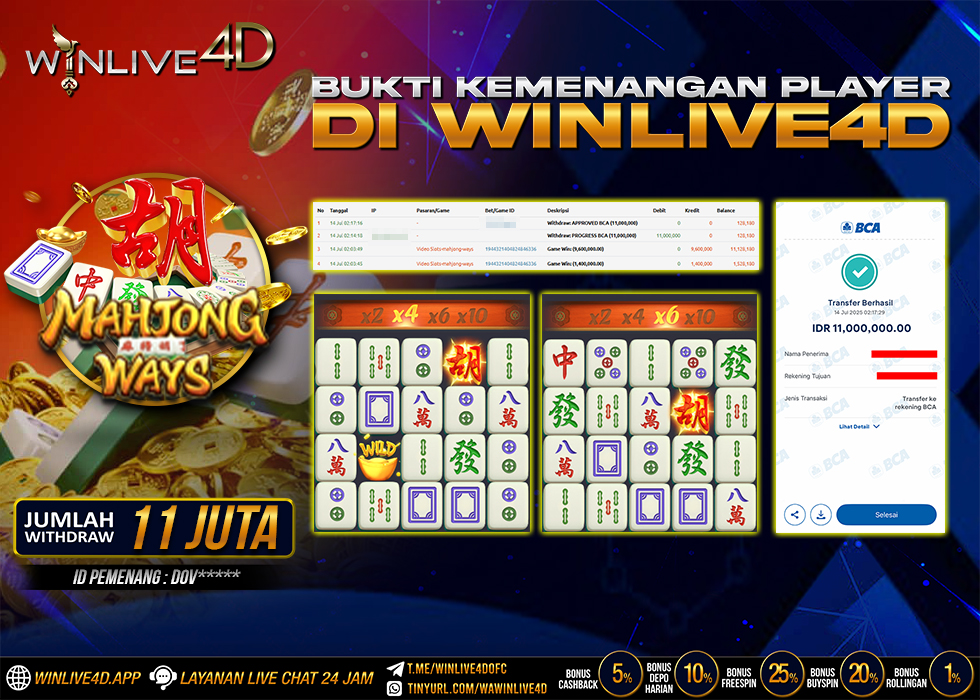 WINLIVE4D JACKPOT SLOT MAHJONG WAYS