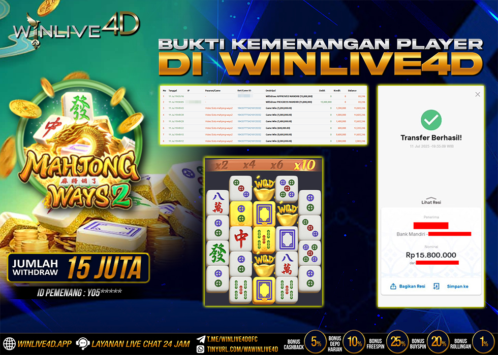 WINLIVE4D JACKPOT SLOT MAHJONG WAYS 2