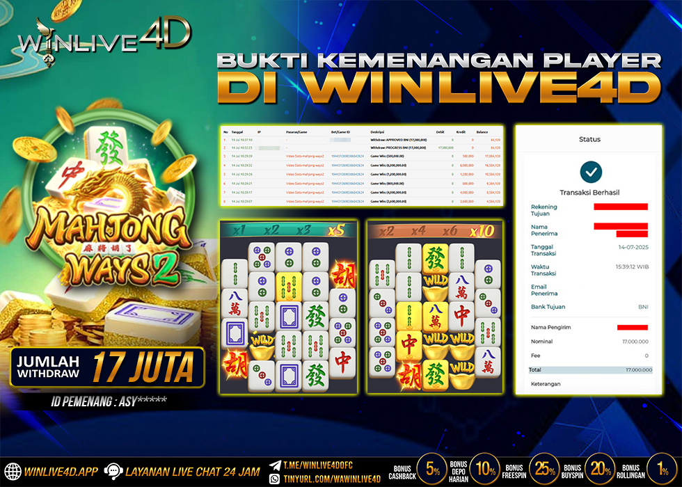 WINLIVE4D JACKPOT SLOT MAHJONG WAYS 2
