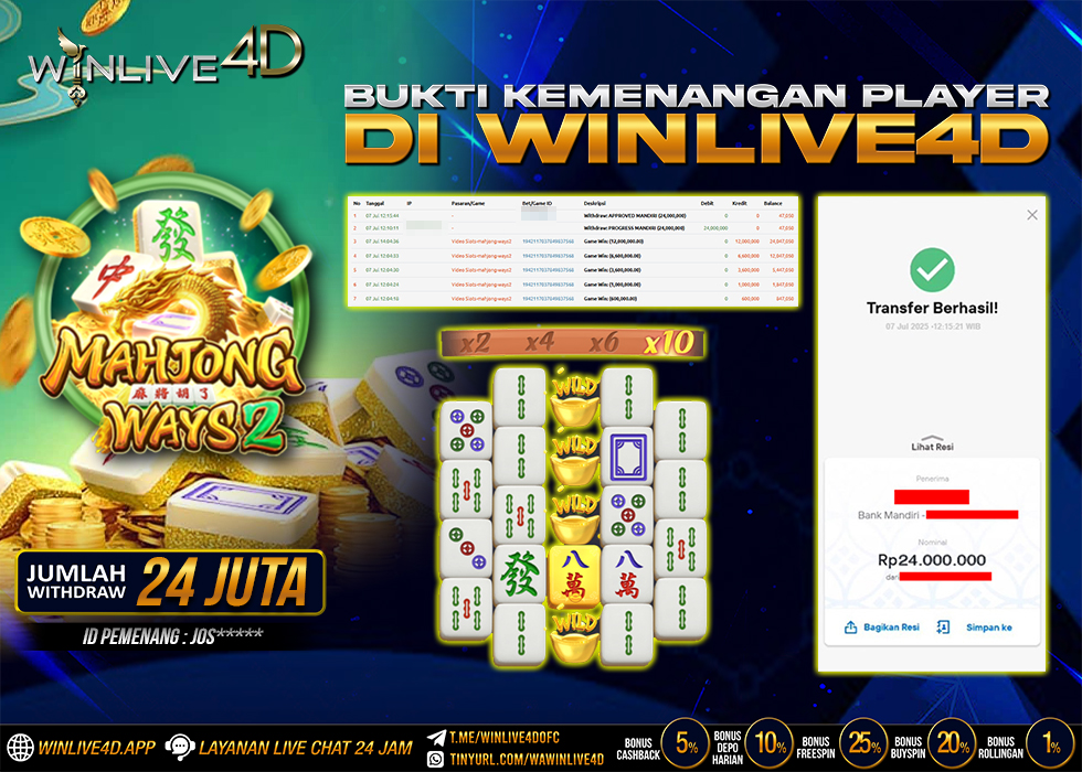 WINLIVE4D JACKPOT SLOT MAHJONG WAYS 2