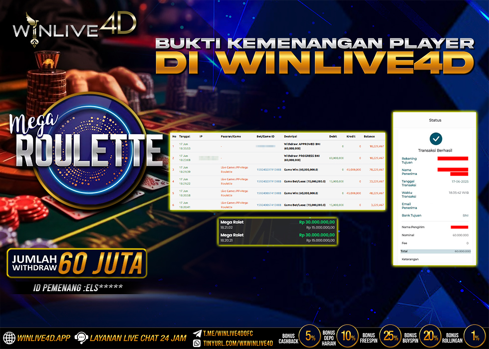 WINLIVE4D-jackpot-LIVE CASINO-MEGA ROULETTE