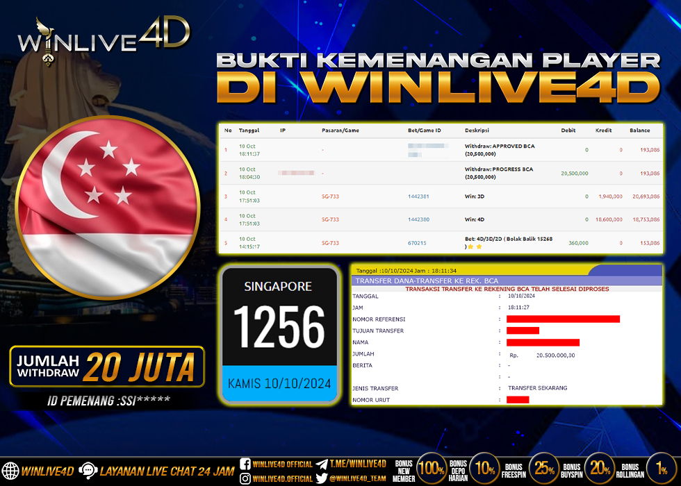 WINLIVE4D JACKPOT TOGEL SINGAPORE