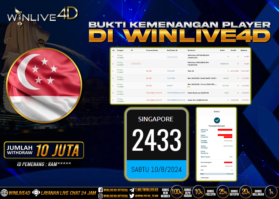 WINLIVE4D JACKPOT TOGEL SINGAPORE