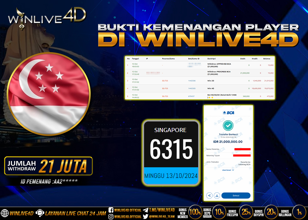WINLIVE4D JACKPOT TOGEL SINGAPORE