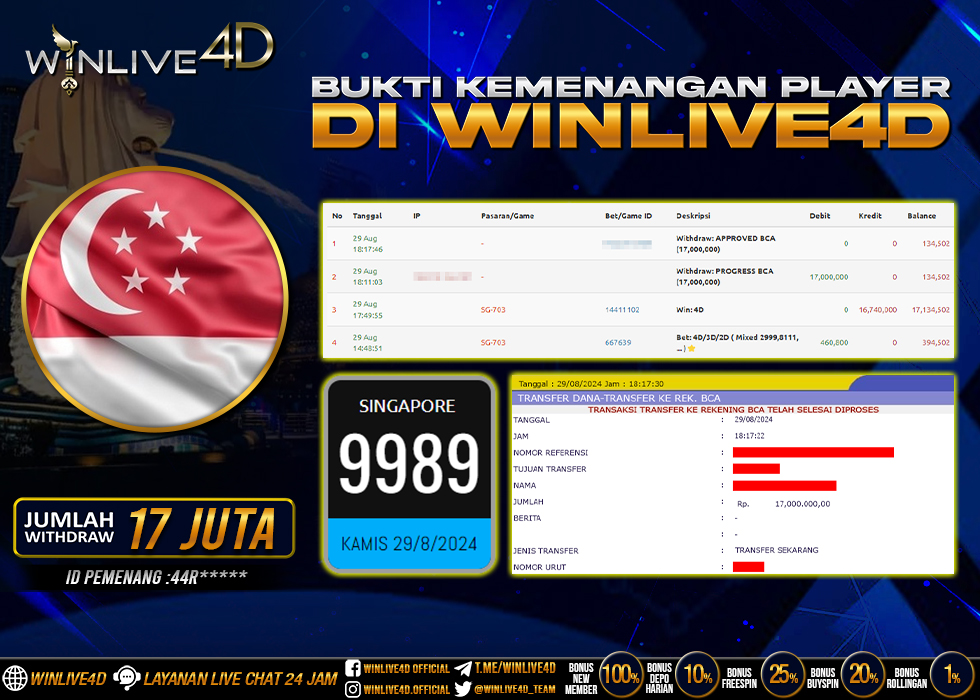WINLIVE4D JACKPOT TOGEL SINGAPORE