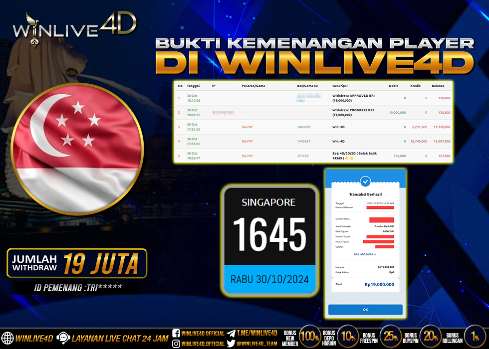 WINLIVE4D JACKPOT TOGEL SINGAPORE