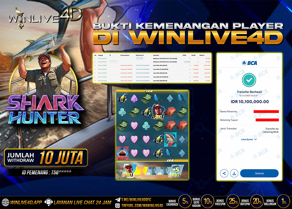 WINLIVE4D JACKPOT SHARK HUNTER