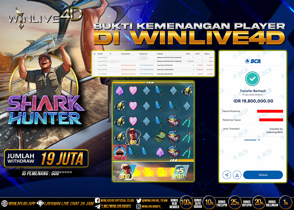 WINLIVE4D JACKPOT SHARK HUNTER