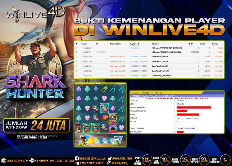 WINLIVE4D JACKPOT SHARK HUNTER