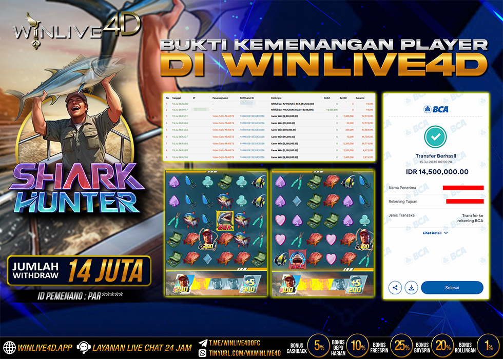 WINLIVE4D JACKPOT SHARK HUNTER