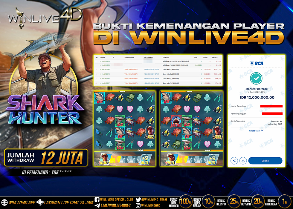 WINLIVE4D JACKPOT SHARK HUNTER