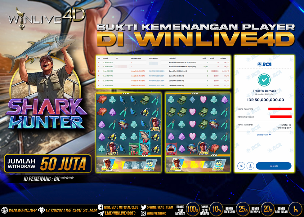 WINLIVE4D JACKPOT SHARK HUNTER