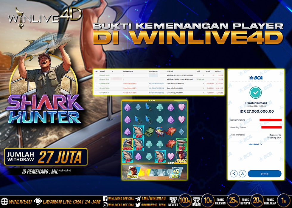 WINLIVE4D JACKPOT SHARK HUNTER