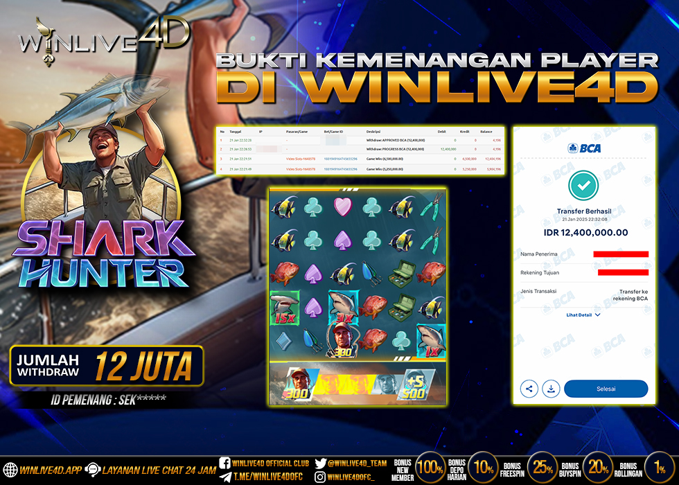 WINLIVE4D JACKPOT SHARK HUNTER
