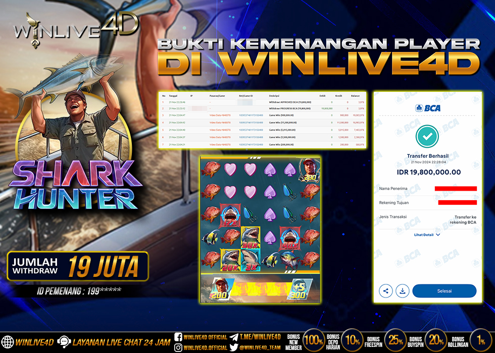 WINLIVE4D JACKPOT SHARK HUNTER