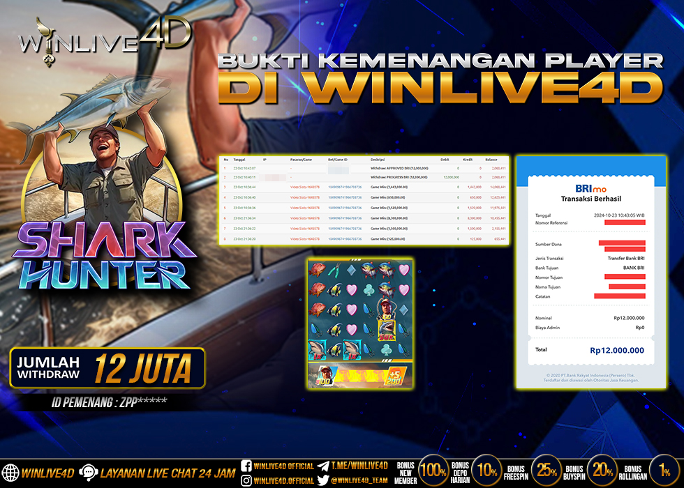 WINLIVE4D JACKPOT SHARK HUNTER