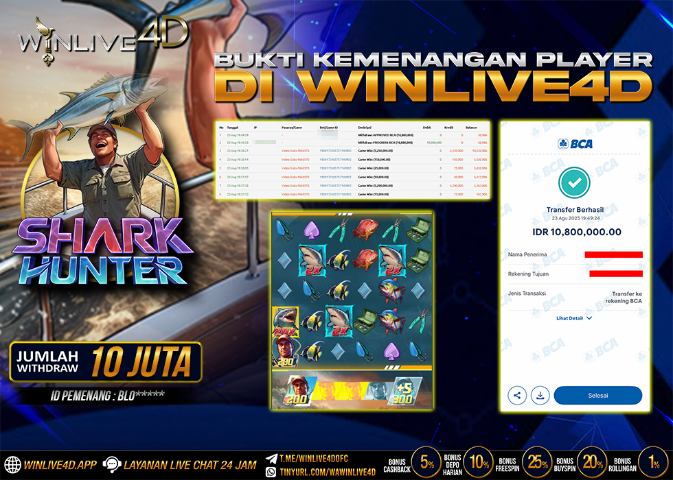 WINLIVE4D JACKPOT SHARK HUNTER