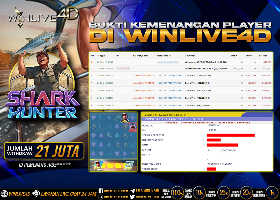 WINLIVE4D JACKPOT SHARK HUNTER