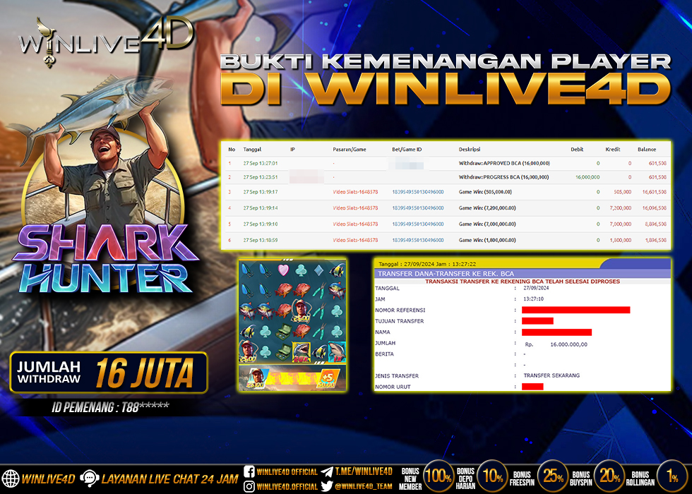 WINLIVE4D JACKPOT SHARK HUNTER